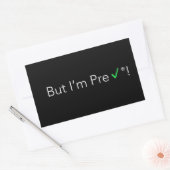 でもPre-Checkスタンプ(x4) 長方形シール (封筒)