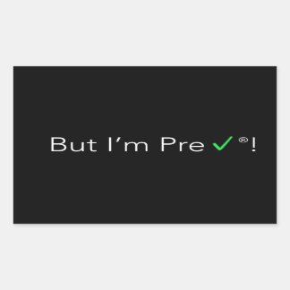 でもPre-Checkスタンプ(x4) 長方形シール