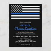 ~でモダン卒業した警察官 インビテーションポストカード (正面)