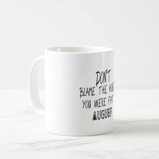 〜で太っていた休日を責めな威厳があるい コーヒーマグカップ (正面左)