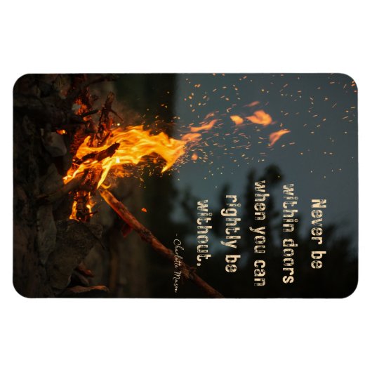 ~で正しく生きられる時は決して家の中に閉じ込めてはいけない マグネット (横)