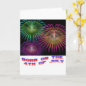 で7月第4生まれて下さい カード (黄色い花)