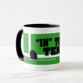 "で"テニスに マグカップ (正面左)