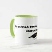 とありますフライドポテトを持つ鳥より幸せが襲って下さい マグカップ (正面左)