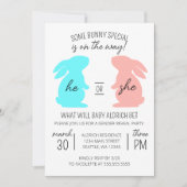 とあるうさぎの特別なジェンダー・リビール・パーティー 招待状 (正面)