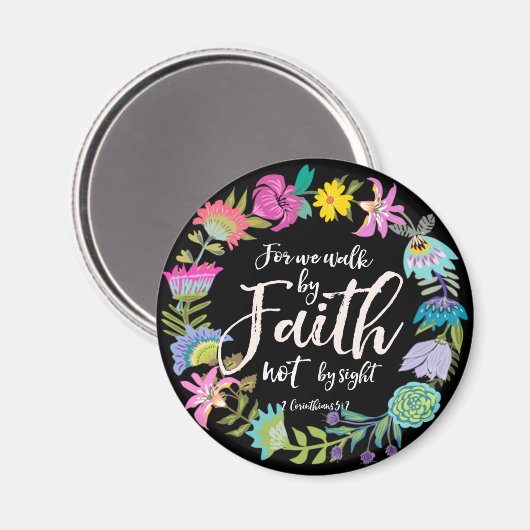 というのは,わたしたちは信仰によって歩くのであって,見ることによるのではない,磁石 マグネット (正面/裏面)