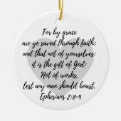 というのは、グレースにあなた救の陶製オーナメント セラミックオーナメント (正面)