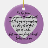 というのは、グレースにあなた救の陶製オーナメント セラミックオーナメント (裏面)