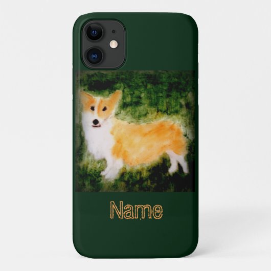 ~という名の可愛いコルギ犬の芸術 Case-Mate iPhoneケース (裏面)