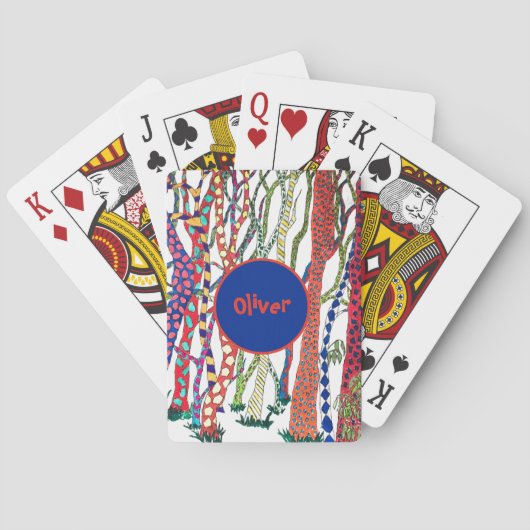 ～という名の森熱狂するのおもしろい トランプ (裏面)