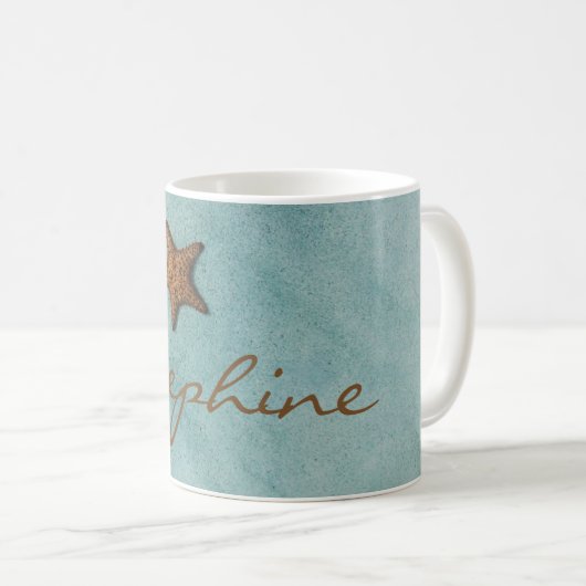 ~という名前のビーチのヒトデ コーヒーマグカップ (正面右)