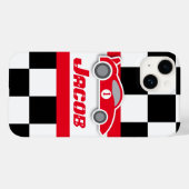 ~という名前の赤いスポーツカーをレースしている子供たち Case-Mate iPhoneケース (裏面 (横))
