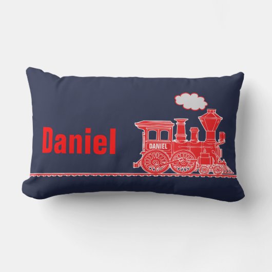 ～という名前の赤い蒸気機関車の子供たち ランバークッション (正面)