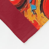 という新しい日を迎えることに興奮してい疑問に思る フリースブランケット (角)