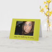 ~という理由で カード (黄色い花)