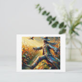 とうもろこしの畑のかかし ポストカード (スタンド正面)