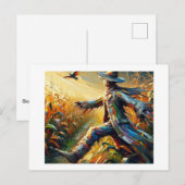 とうもろこしの畑のかかし ポストカード (正面/裏面)