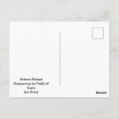 とうもろこしの畑のかかし ポストカード (裏面)