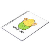 とうもろこしの耳 面白いコーンパン ノートブック (左側)