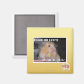 とうもろこしを見つけた マグネット (正面/裏面)