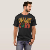 とうもろこし大好きな男の子 Tシャツ (正面フル)