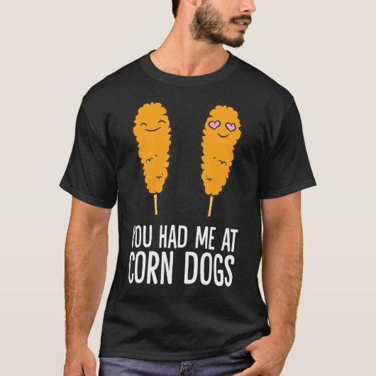 とうもろこし犬に食わされてた Tシャツ (正面)