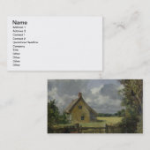 とうもろこし畑のコテージ、1833年 名刺 (正面/裏面)