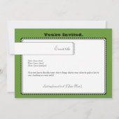 とうもろこし畑の収穫写真招待状テンプレート 招待状 (裏面)