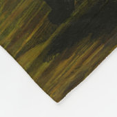 とうもろこし畑またはカボチャパッチのハロウィンのかかし フリースブランケット (角)