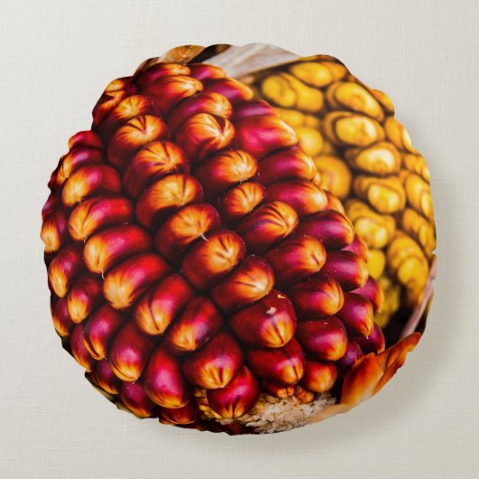 とうもろこし ラウンドクッション (正面)