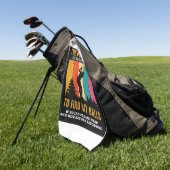 ～とおもしろいいう失った古いゴルフボールことわざ ゴルフタオル (グリーン)