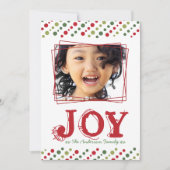 とおもしろいお洒落クリスマスフォトカード シーズンカード (正面)