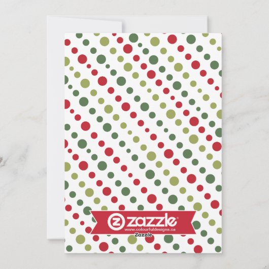 とおもしろいお洒落クリスマスフォトカード シーズンカード (裏面)