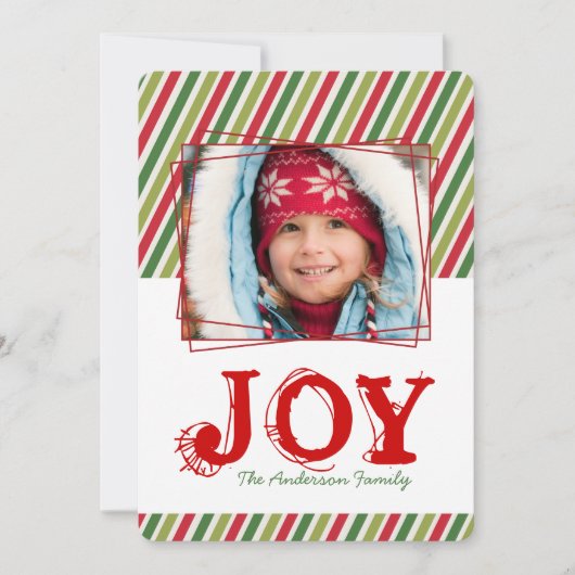 とおもしろいお洒落クリスマスフォトカード シーズンカード (正面)