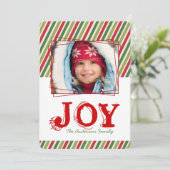 とおもしろいお洒落クリスマスフォトカード シーズンカード (スタンド正面)