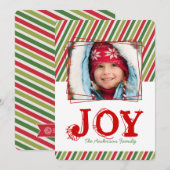 とおもしろいお洒落クリスマスフォトカード シーズンカード (正面/裏面)