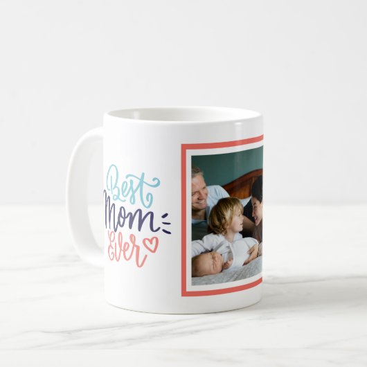 とおもしろいかわいいママ引用文フォトマグカップ コーヒーマグカップ (正面左)