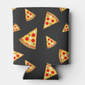 とおもしろいのピザクールスライスは、モノグラムをパターン化する 缶クーラー (裏面)