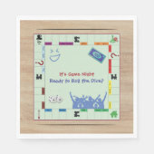 とおもしろいカジュアルボードゲームナイトパーティーナプキンス スタンダードランチョンナプキン (正面)