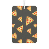 とおもしろいカッコいいピザのスライスはモノグラムのパターン カーエアーフレッシュナー (裏面)