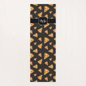 とおもしろいカッコいいピザのスライスはモノグラムのパターン ヨガマット (裏面)