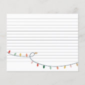 とおもしろいカラフルクリスマスレシピカード (裏面)