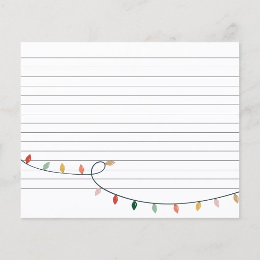 とおもしろいカラフルクリスマスレシピカード (裏面)