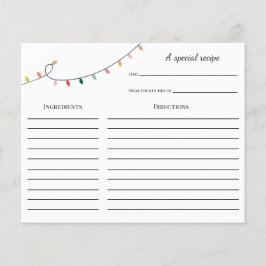 とおもしろいカラフルクリスマスレシピカード