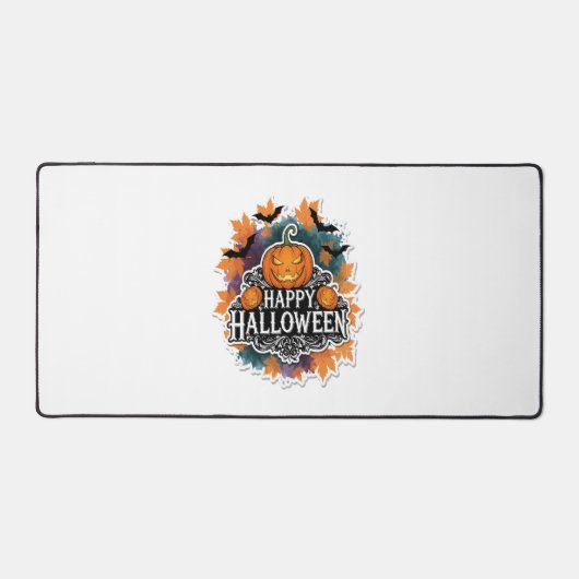 とおもしろいハロワ不気味イン引用文幸せ デスクマット (正面)