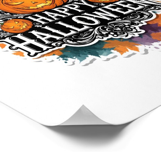 とおもしろいハロワ不気味イン引用文幸せ ポスター (角)