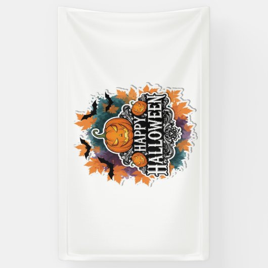 とおもしろいハロワ不気味イン引用文幸せ 横断幕 (縦)