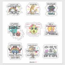 とおもしろい皮肉なビニールのシール