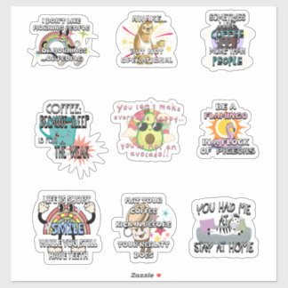 とおもしろい皮肉なビニールのシール シール