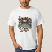 とおもしろい空手はっきりした愛者グラフィックス Tシャツ (正面)